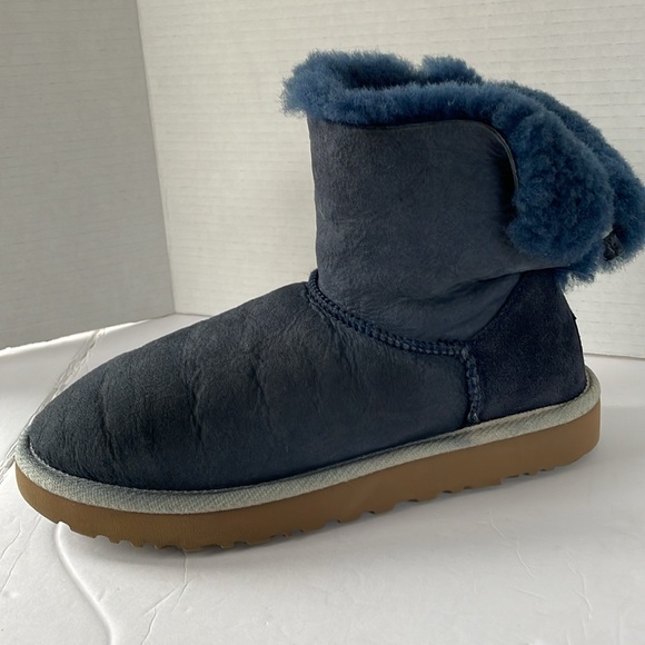 UGG Australia Selene Tie boots Blue Women's Size 9 - Picture 1 of 12